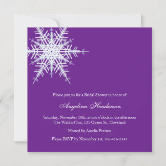 Invierno que casa la invitación nupcial de la