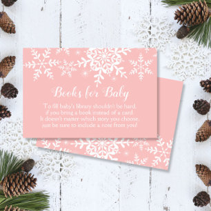 Invierno rosa Los copos de nieve de Baby Shower tr