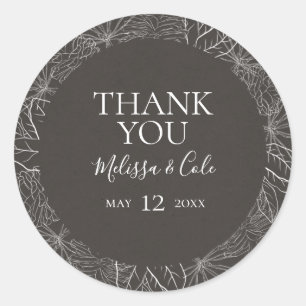 Invierno ruso   Carbón Gracias Por Favor Pegatina