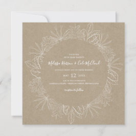 Invierno ruso | Invitación a la boda de Kraft Squa