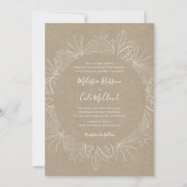 Invierno ruso | Invitación a la boda Kraft