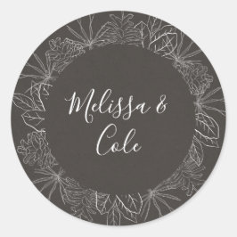 Invierno ruso | Sellos para sobres de Boda de carb