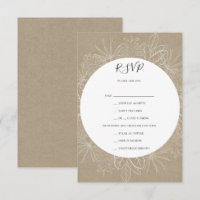 Invierno ruso | Tarjeta RSVP de elección de menú K