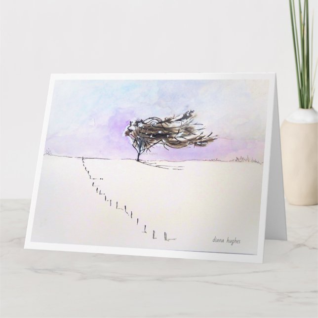 'Invierno '- Tarjeta de felicitación (Anverso)