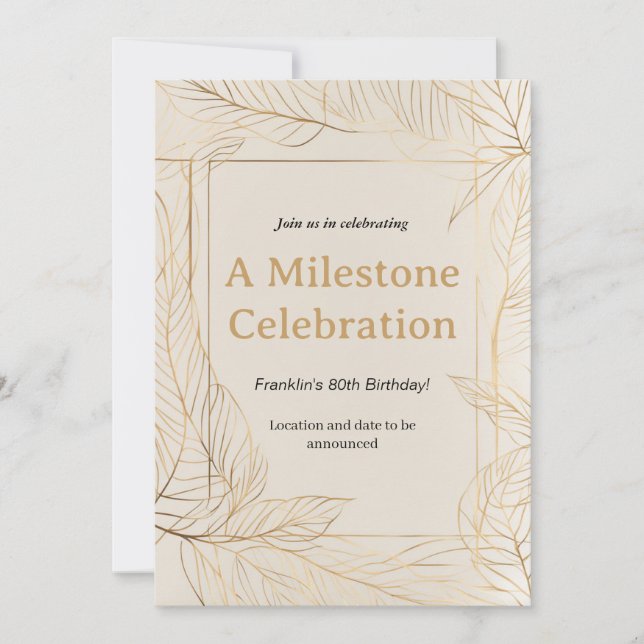 Invitación (Anverso)