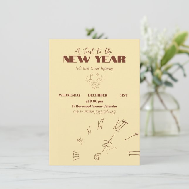 Invitación (Anverso de pie)