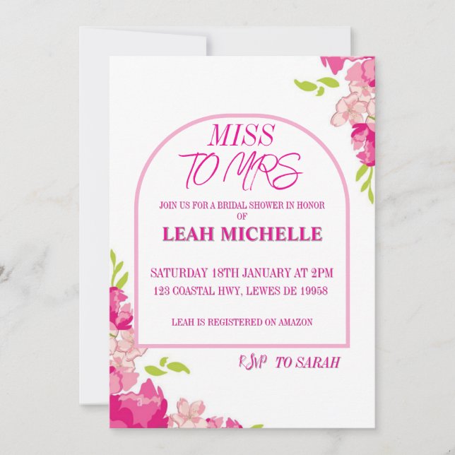 Invitación (Anverso)