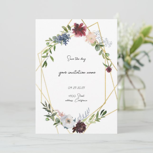 invitación (Anverso de pie)