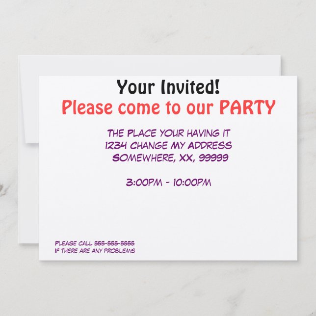 Invitación (Anverso)