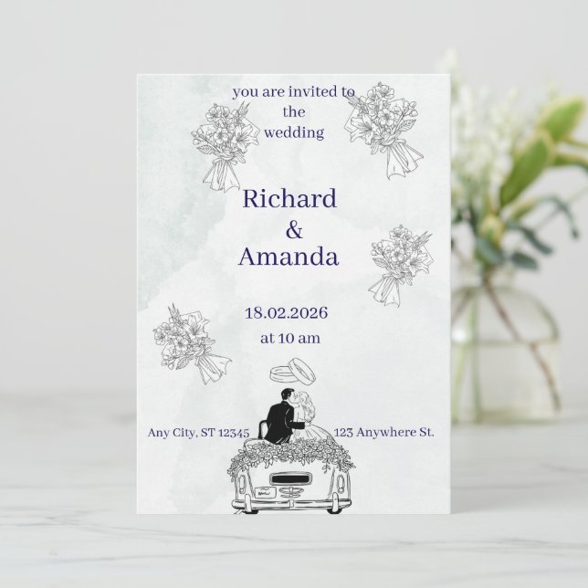 invitación (Anverso de pie)