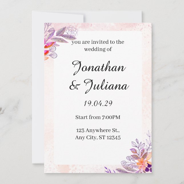 invitación (Anverso)