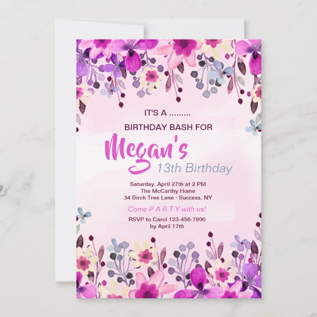 INVITACIÓN " (Anverso)