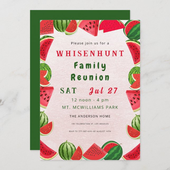 Invitación (Anverso / Reverso)