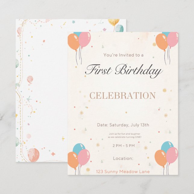 Invitación (Anverso / Reverso)