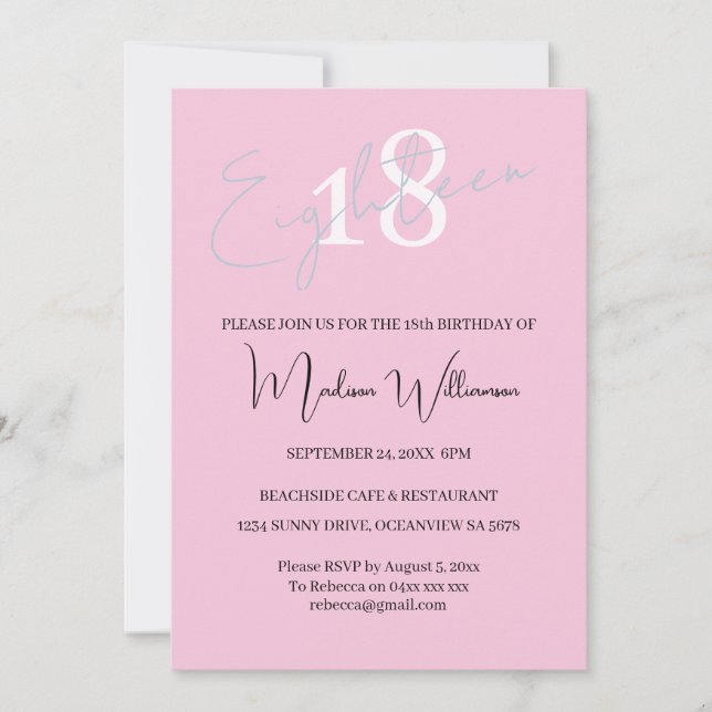 Invitación (Anverso)