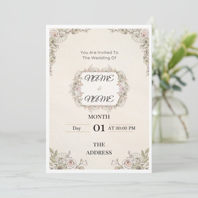 Invitación (Anverso de pie)