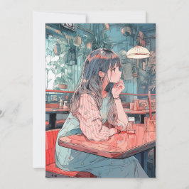 Invitación 【アイコン・待ち受け画像】カフェで待ち合わせJK|寿司娘 GenerativeAI