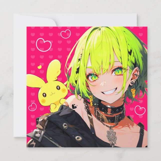 INVITACIÓN フリーカード｜VACHABORG グッズ「♪ らぶゆーじゃーにー」 (Anverso)