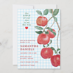 Invitación 002 Manzana Cerúlea de Nuestro Ojo Baby Shower a C