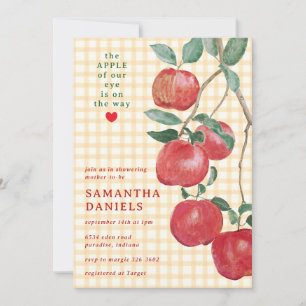 Invitación 010 Ámbar Manzana de Nuestros Ojos Fiesta Infantil