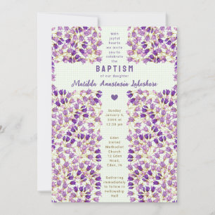 Invitación 017 Jardín de Vidrio Teñido de Musgo Gingham Bauti