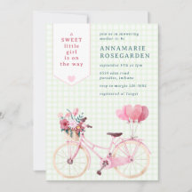 017 Moss Verde Dulce Floral Chica Bicicleta Baby S