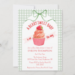 Invitación 019 Forest Berry Sweet Strawberry Baby Shower