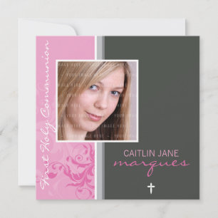 Invitación 065 Rosemary:: LA PRIMERA COMUNIÓN INVITA