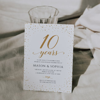 Invitación 10º Aniversario de Boda - GAC24d