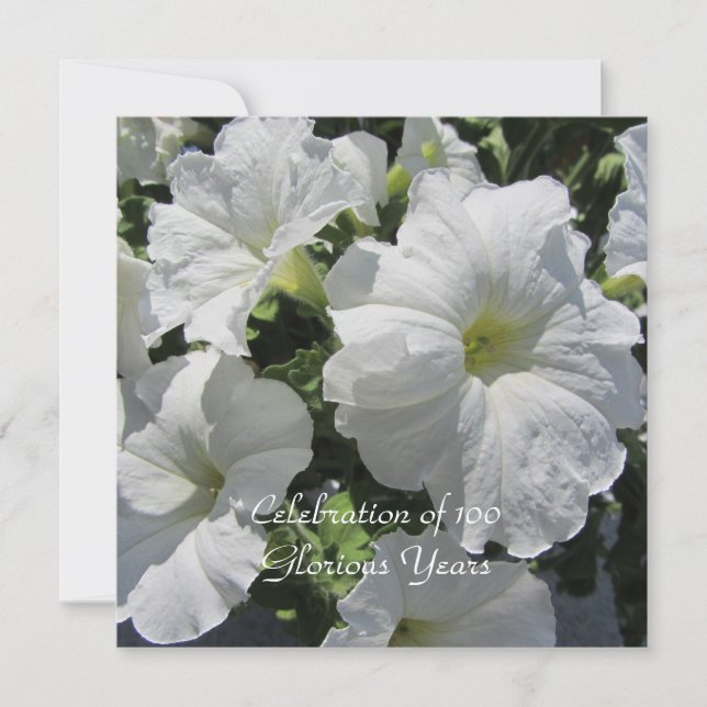 Invitación 100.ª Celebración del Cumpleaños (Anverso)