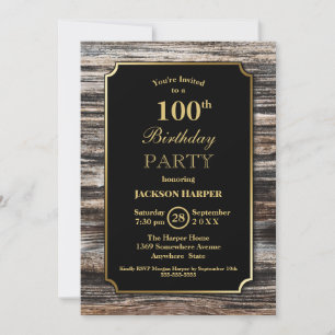Invitación 100.ª Fiesta de la Madera Rustica