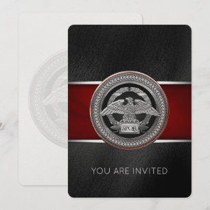 Invitación [100] Águila imperial romana plateada sobre Medall