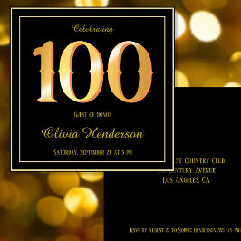 Invitación 100 Aniversario de la Fiesta de Oro