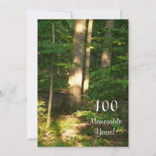 Invitación 100 años memorables/celebración de cumpleaños-homb