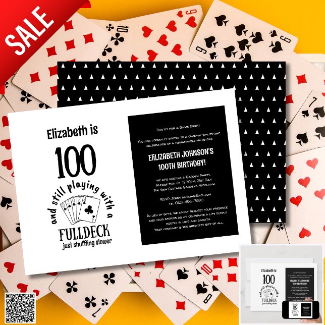 Invitación 100 cumpleaños invita a Fiesta de los hombres de n (Subido por el creador)