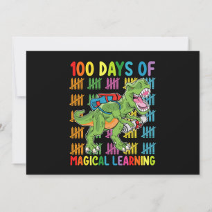 Invitación 100 Días De Aprendizaje Mágico En La Escuela Rex D