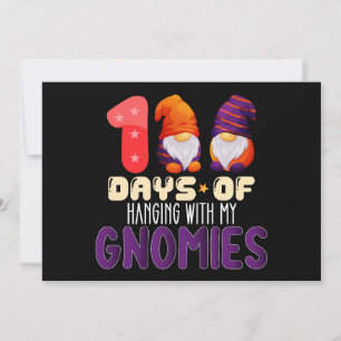 Invitación 100 Días De Colgar Con Mi Escuela De Gnomies