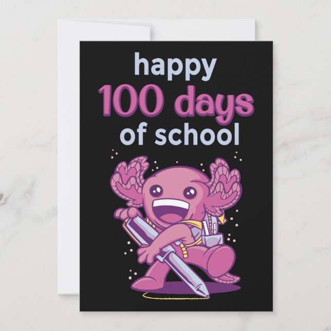Invitación 100 días de escuela (Anverso)