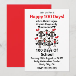 Invitación 100 Días De Escuela