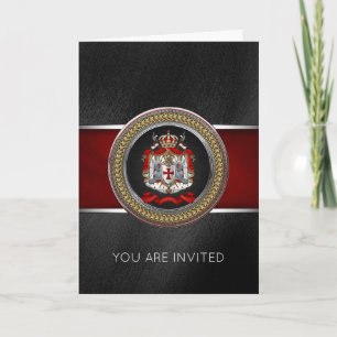 Invitación [100] Escudo de armas templario de los caballeros