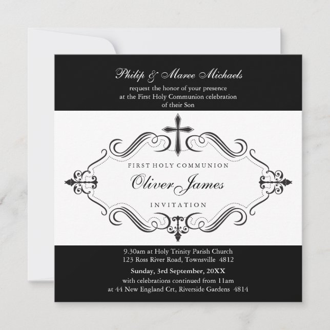 Invitación 101-Denise - INVITES DE CRISTENING :: viva 5SQ (Anverso)