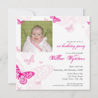 Invitación 105 - FOTOGRAFÍA CUMPLEAÑOS INVITA :: mariposas 1S