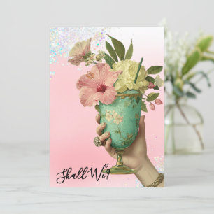 Invitación *~* 10 A101 FOTO Cóctel Ornamentado DESPEDIDA DE S