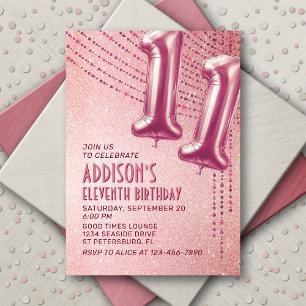 Invitación 11.ª Rosa de oro de Chicas de cumpleaños