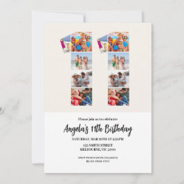 Invitación 11th Birthday Invitation - Number 11