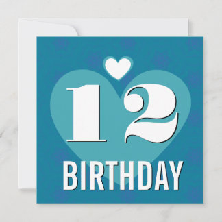 Invitación 12.ª fiesta de cumpleaños Aqua V22