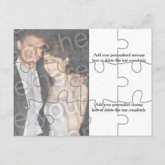 Invitación 12pc Foto Personalizado "Mock" Puzzle Horizontal I