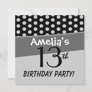 Invitación 13.º cumpleaños por Chica