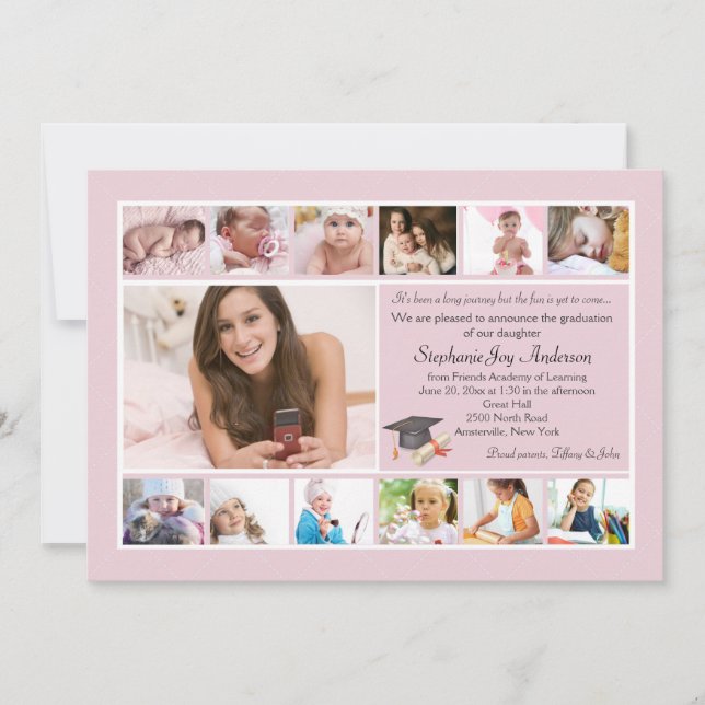 Invitación 13 Collage de Posgrado (Personalizado) (Anverso)