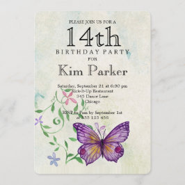 Invitación 14 cumpleaños